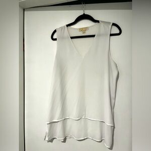 Michael Kors layered and flowy white tank, size XL